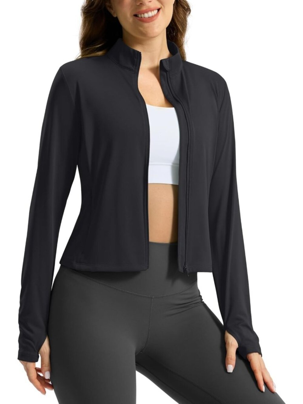 Lightweight UPF 50+ Sun Protection Athletic Jacket for Women - Perfect for
